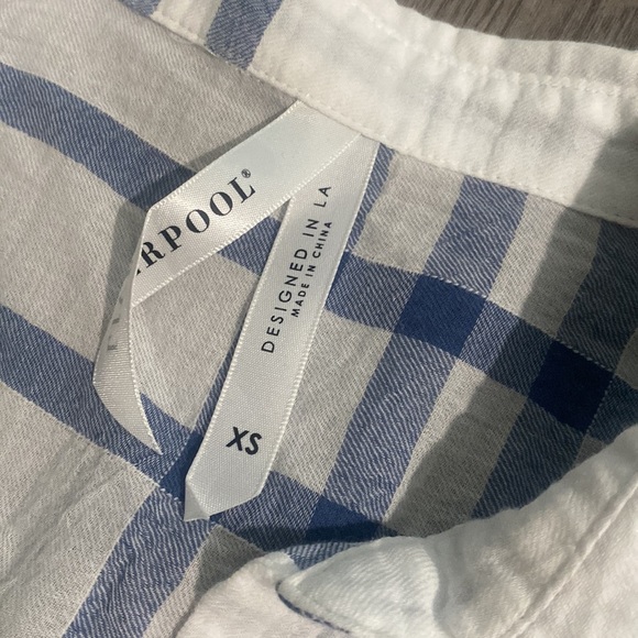 Liverpool white & blue button down top xs - Picture 2 of 3